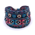 African print elastic knotted headband with vibrant ethnic geometric patterns for women - Style 23