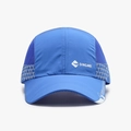 Blaue schnelltrocknende atmungsaktive Mesh-Baseballkappe mit weißem Sport-Logo - Verstellbar / Königsblau