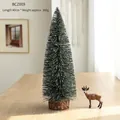 Mini sapin de Noël de 40 cm avec aiguilles enneigées et un socle en bois rustique - Sapin de Noël Flocage 40cm