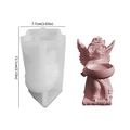 DIY silicone mold for vintage angel candle holder showing dimensions 13.1cm by 7.7cm - Angel Candlestick - Right Facing