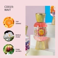 WAIT Fragrance Mist in pink hourglass bottle with orange, peony and nutmeg scent notes - CD019 WAIT/200ml