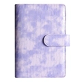 Copertina per raccoglitore A6 in ecopelle viola motivo coccodrillo con bottone - Solo Custodia in Coccodrillo Viola