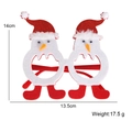 Festive snowman cartoon glasses frame with glitter hat for Christmas party kids gift - Snowman