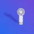 Portable white handheld misting fan with integrated humidifier and transparent water tank - Handheld Misting Fan / White / 500mAh