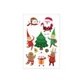 Waterproof Christmas temporary tattoos with snowman and gingerbread man designs for kids - WY-102 Cartoon Set