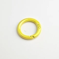 Macro shot of bright yellow spring ring clasp for DIY jewelry and bag accessories - Yellow (High Quality Plating)