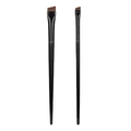 Set di pennelli piatti angolati per eyeliner e sopracciglia con sottili manici neri - Set Pennelli Sopracciglia ed Eyeliner / A101 Pennello Sopracciglia + A102 Pennello Eyeliner (Set di 2)