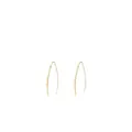 Pendientes largos geométricos en acabado dorado pulido de estilo minimalista - Dorado