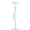 Japanese style 304 stainless steel long handle fruit fork 22cm silver mirror finish - Fruit Fork / 220mm / Silver