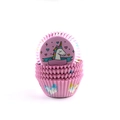 Pink cupcake liners with cartoon unicorn pattern for muffin baking greaseproof paper - Pink Unicorn