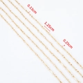 Catena a barre dorata in acciaio inossidabile con maglie da 1,25 cm per gioielli DIY - 1 Metro/Confezione / B-Oro-12.5mm
