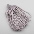 Short braided nylon wrist lanyards in muted purple for phones and small electronics - Gray