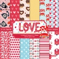 6x6 inch heart and dessert themed 160gsm paper pad for scrapbooking and DIY crafts - 22033b 24 Sheets