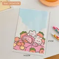 Cute cartoon rabbit and carrot mini paper bag poster in pastel colors, 14.5x21cm size - 1# Strawberry Car