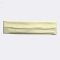Elastic pale yellow cotton sports headband for running and outdoor fitness training - Pale Yellow