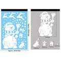 Stickers électrostatiques de Noël cerf et bonhomme de neige pour décoration de fête - BQ270 Bonhomme de Neige