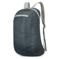 Leichter faltbarer Outdoor-Rucksack in Dunkelgraublau aus reißfestem Nylongewebe - Grau