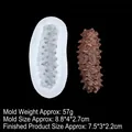 Silikonform in Seegurkenform, 8,8x4x2,7cm, für Fondant, Harz und Backen geeignet - 6# Transparent B736