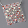 Autocollants 5D pour ongles, motifs mignons de souris et cerises, modèle TS-3380 - TS-3380 Souris Cerise