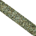 Multi-color 2.5mm square crystal beads for DIY jewelry in mixed natural stone earthy tones - African Pine Stone