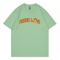 Mint green Sturniolo Triplets varsity t-shirt with Fresh Love print in size L - Bean Green