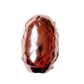 Single roll of rose gold metallic laser ribbon with fine woven texture pattern - Coated / Rose Gold
