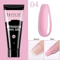 Professional pink extension nail gel shade 04 in 15ml tube with before and after effect - 04-Pink