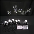 Estaca de jardín LED navideña con 6 cabezales de proyección de copos de nieve - Estilo 03-Guirnalda de Luces de Proyección de Copos de Nieve (6L)
