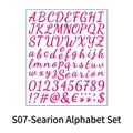 Detail von S06 Magenta 1-Zoll wasserdichten Vinylbuchstaben und Zahlen für DIY-Basteln - Magenta