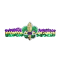 Mardi Gras pailletten haarband in paars goud groen kleurrijk voor feest en carnaval. - Groen Goud Paarse Pijl Hoofdband