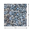 Zelfklevende PVC muursticker met kiezelpatroon en 30x30cm afmetingen - 2814-Keienpatroon / Standaard Kleeflaag 30*30CM