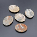 Polished oval agate massage stones in various natural colors with unique banded patterns - Crazy Lace Agate (1pc)