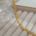 Collana a catena dorata in acciaio inossidabile con grandi maglie geometriche - Oro