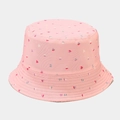 Bob en toile rose avec imprimé cœurs multicolores et coutures renforcées sur le bord - Patchwork Petits Cœurs