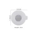 Translucent silicone palm soap dish mold with 8.4cm diameter and 4cm height dimensions - Light Bulb Mold
