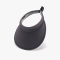 Visiera parasole viola scuro anti-UV per donna con tesa larga e fibbia regolabile - Regolabile / Grigio