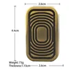 Παιχνίδι EDC fidget slider από ορείχαλκο με ομόκεντρες υφές και προδιαγραφές βάρους - Αντίκα Χάλκινο