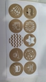 Round kraft paper stickers with 'Happy Birthday' and 'Precious' patterns for gift sealing - Gift Sticker - Gold Label