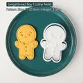 Stampo biscotti omino di pan di zenzero giallo set con misure 7x10,5 cm - Stampo per Biscotti Omino di Pan di Zenzero