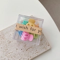 Set de mini pinces à cheveux mates aux couleurs macaron dans une boîte cadeau - Couleurs Crème Boîte de 6