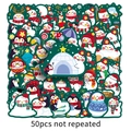 Set mit 50 wasserfesten Weihnachtsstickern mit Schneemann-Motiv für Laptop und Koffer - 50 Stk. Original Schneemann
