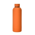 Matte bright orange stainless steel vacuum insulated sports bottle in minimalist style - 500ml / Cinnabar Orange