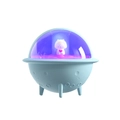 Astronaut cat mini humidifier with purple ambient light and lunar texture base - 113-Small UFO-Blue