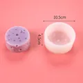 DIY circular silicone mold for purple cheese waffle soap making, 10.5cm diameter size - Cheese Mold-50-2896-D