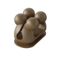 Organisateur de câbles en silicone marron et support de fils pour la gestion du bureau - KS07 Amélioré / café