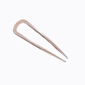 Minimalist silver U-shaped metal hair fork with smooth polished finish for buns - 11cm*3cm / Rose Gold