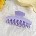 Pince à cheveux violette à paillettes pour filles, grande barrette de style requin - Os de Dragon Violet Taro / 9.5cm