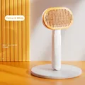 Yellow and white self-cleaning pet grooming brush with extra-wide head for cats and dogs - 18*10*2.5CM / Yellow and White