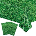 Disposable green grass football stadium field tablecloth for Super Bowl parties - Tablecloth / Green Grass Field