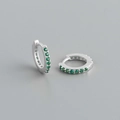 925 Silver / Emerald Green (Silver)